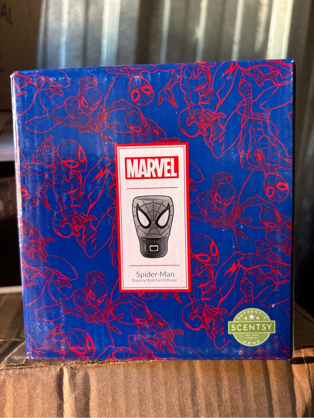 Marvel Spider-Man Scentsy Wall Fan Diffuser - Blue / Red